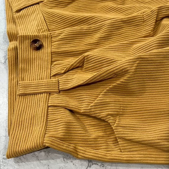 Y2K Light Brown Corduroy Low Rise Flare Pants - Picture 2 of 7